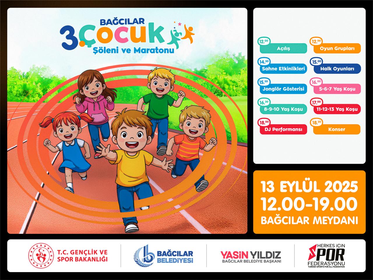 3. Çocuk Şöleni ve Maratonu Başlıyor