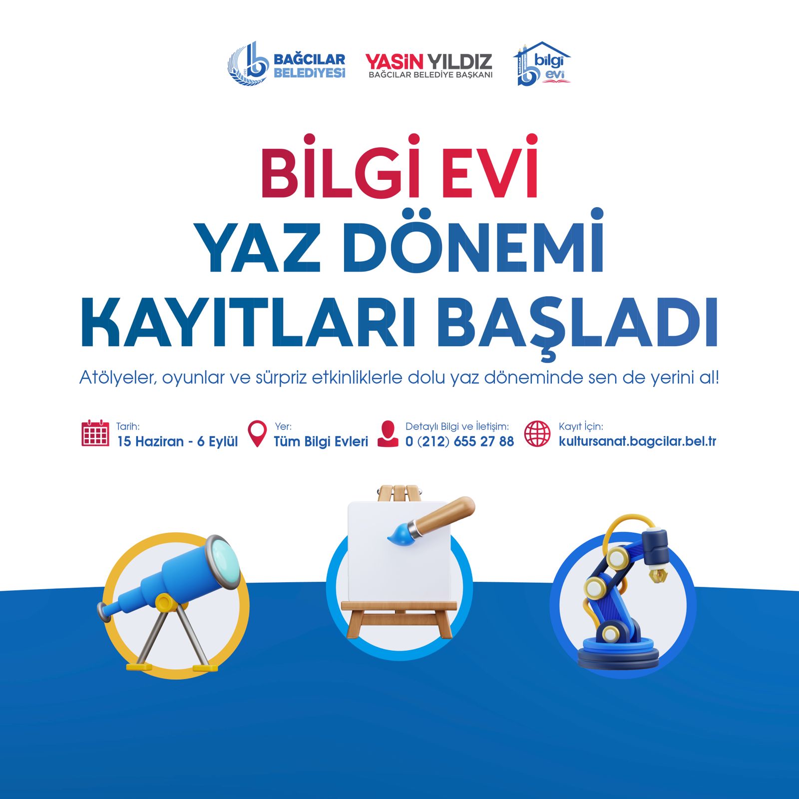 Bilgi Evi Yaz Dönemi Kayıtları Başladı